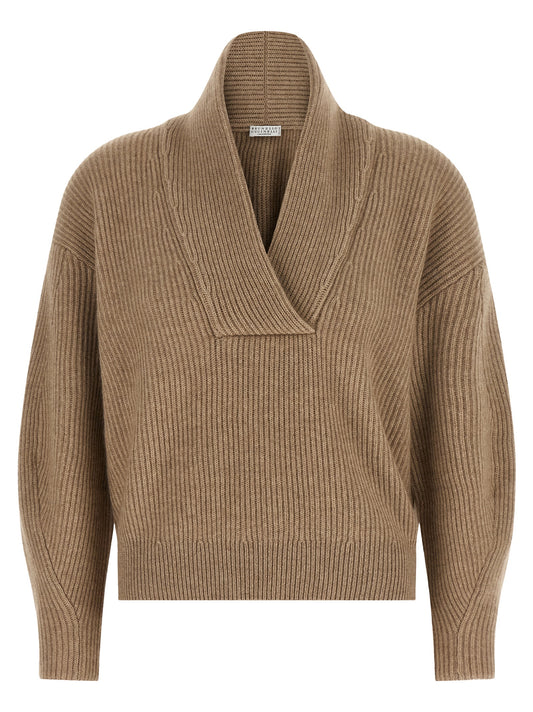 Brunello Cucinelli Cardigan Beige in Cashmere