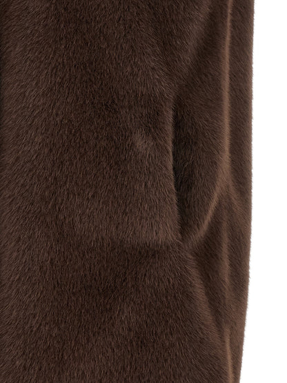 Herno Braune ärmellose Jacke aus Polyester – Produktansicht 4 | Arca Lucia
