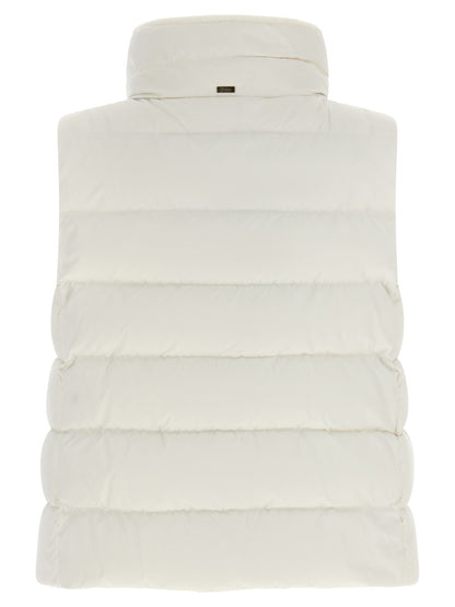 Herno Weiße ärmellose Polyester-Jacke – Produktansicht 2 | Arca Lucia