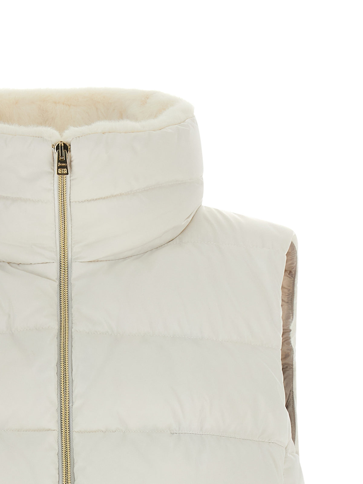 Herno Weiße ärmellose Polyester-Jacke – Produktansicht 3 | Arca Lucia