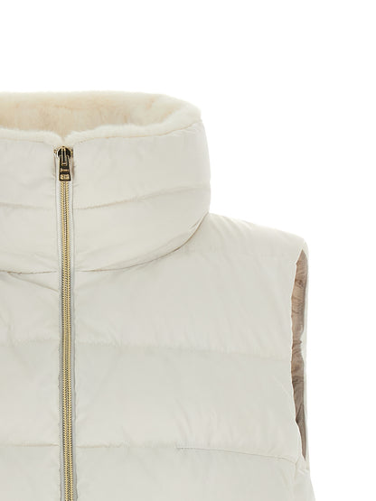 Herno Weiße ärmellose Polyester-Jacke – Produktansicht 3 | Arca Lucia