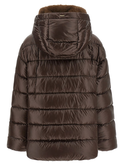 Herno Braune Polyamid-Jacke in voller Länge – Produktansicht 2 | Arca Lucia