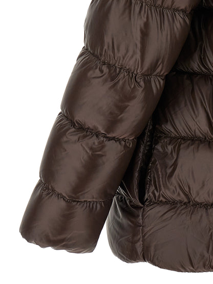 Herno Braune Polyamid-Jacke in voller Länge – Produktansicht 4 | Arca Lucia