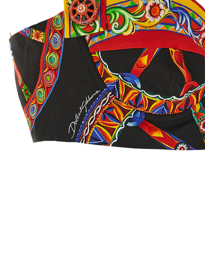 Dolce & Gabbana Mehrfarbige Baumwollbluse