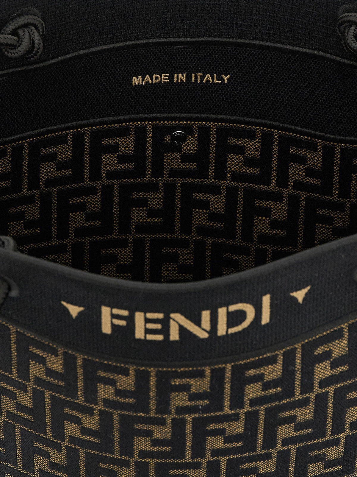 Fendi Braune Baumwolltasche