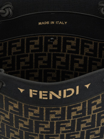 Fendi Braune Baumwolltasche