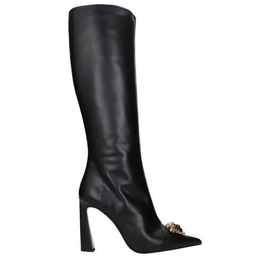 Versace Stivali in Pelle, colore Nero