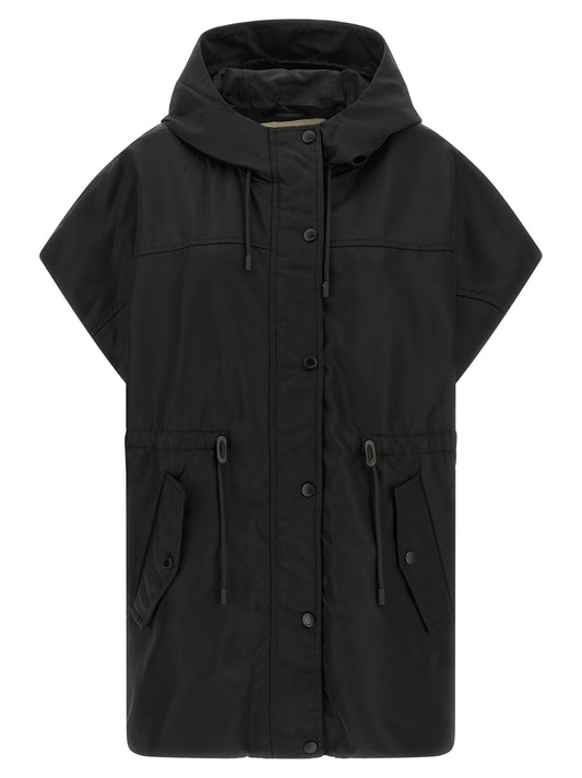 Max Mara Giacca senza maniche in Poliammide, colore Nero