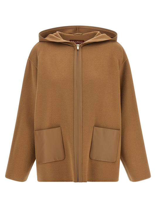 Max Mara Cappotto in Lana vergine, colore Beige