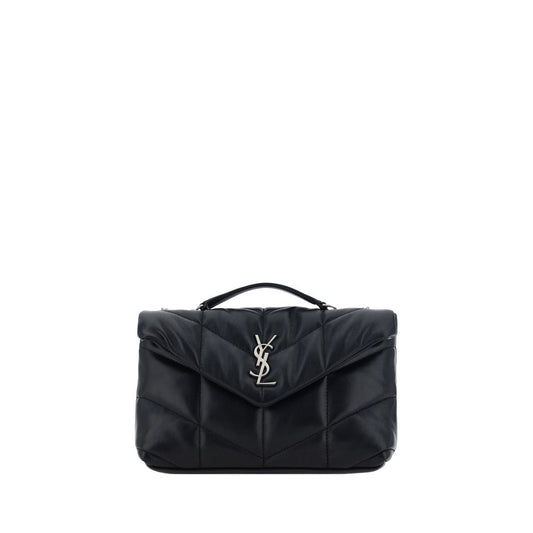 Saint Laurent Black Lamb Leather Shoulder Bag