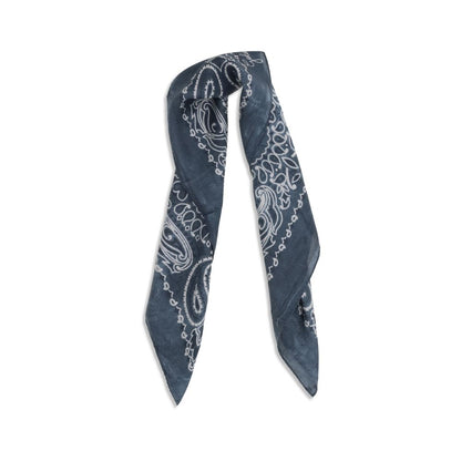 Sciarpa Golden Goose in seta blu