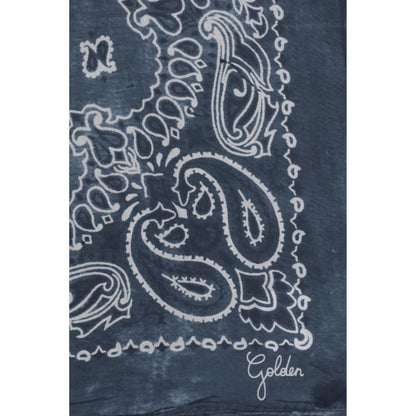 Sciarpa Golden Goose in seta blu