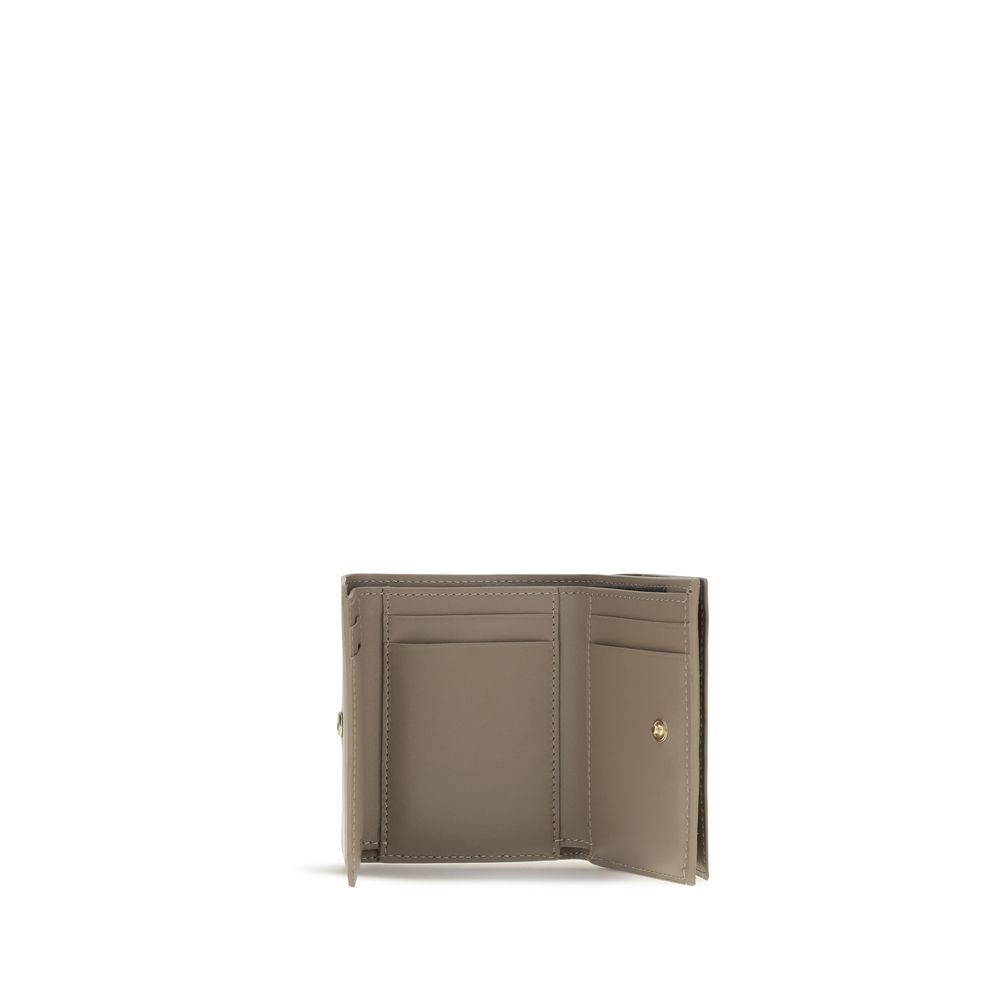 Portafoglio Fendi in pelle di vitello beige