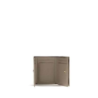 Portafoglio Fendi in pelle di vitello beige