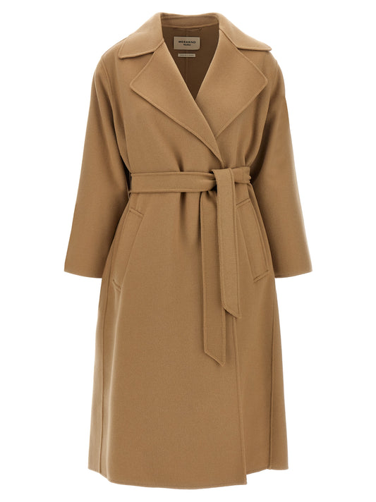 Max Mara Cappotto in Lana vergine, colore Beige