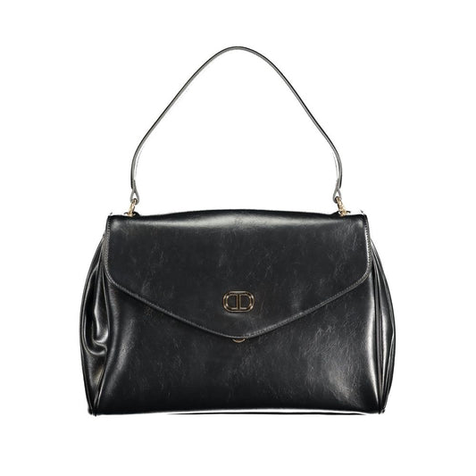 Twinset Schwarze Handtasche aus Polyethylen