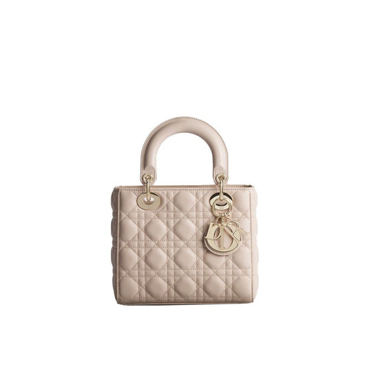 Dior Borsa Beige in Pelle di Agnello Cannage