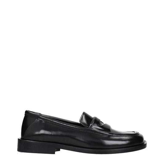 The Attico Schwarze Leder-Loafer