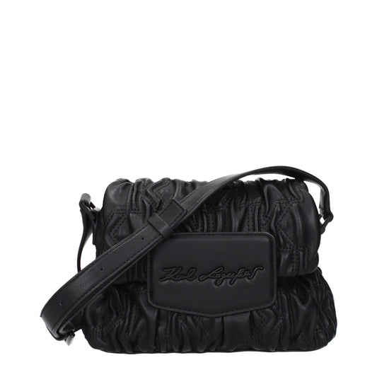 Karl Lagerfeld Schwarze Crossbody-Tasche aus Polyester