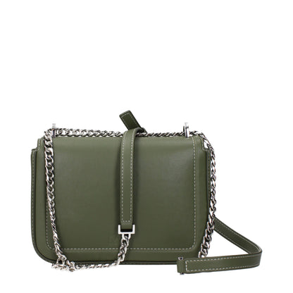 Karl Lagerfeld Grüne Leder Crossbody Tasche
