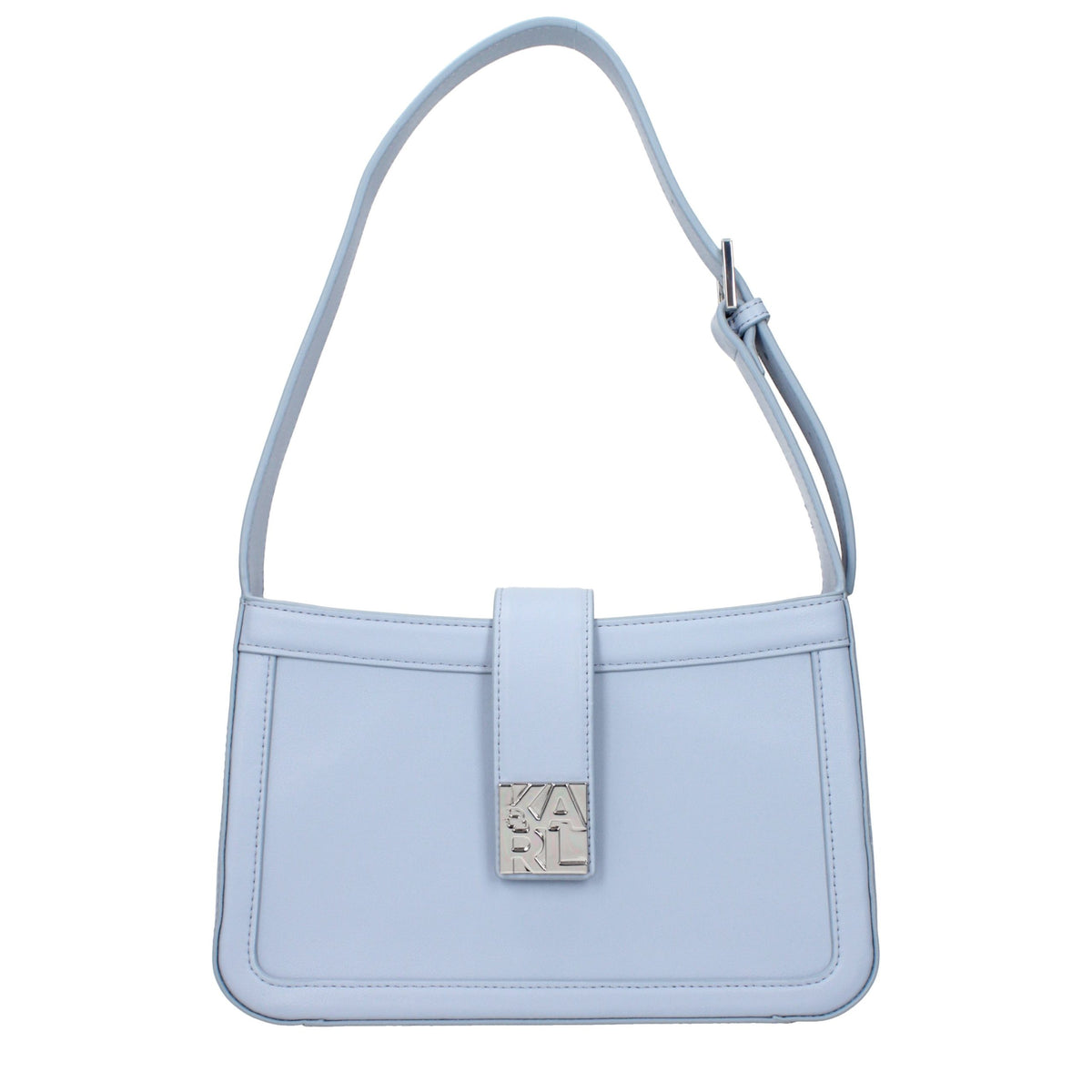 Borsa a tracolla Karl Lagerfeld in pelle azzurra