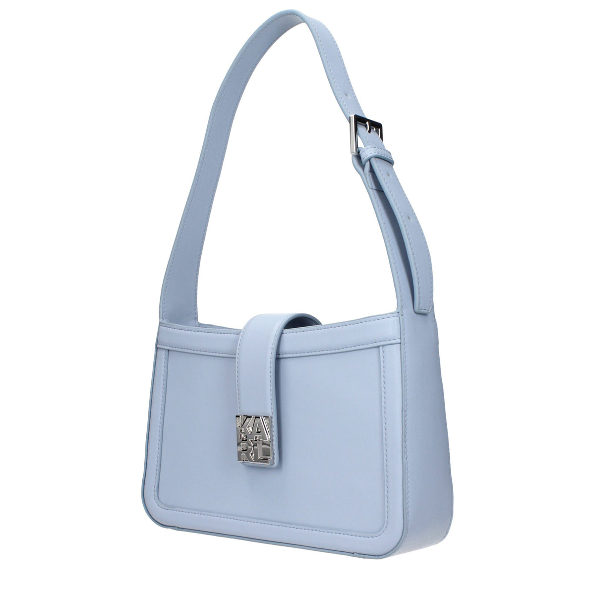 Borsa a tracolla Karl Lagerfeld in pelle azzurra