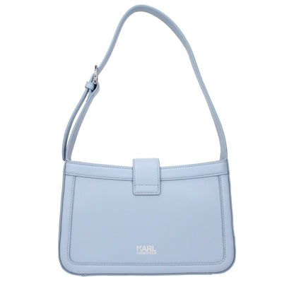 Borsa a tracolla Karl Lagerfeld in pelle azzurra