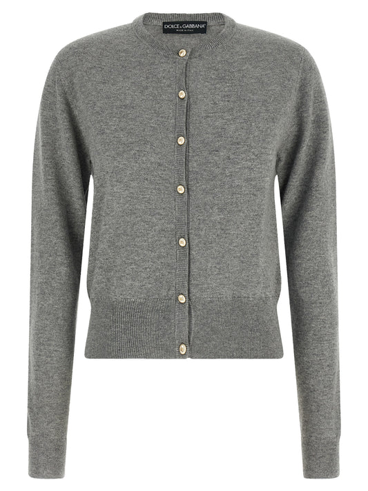 Dolce & Gabbana Grauer Kaschmir-Cardigan