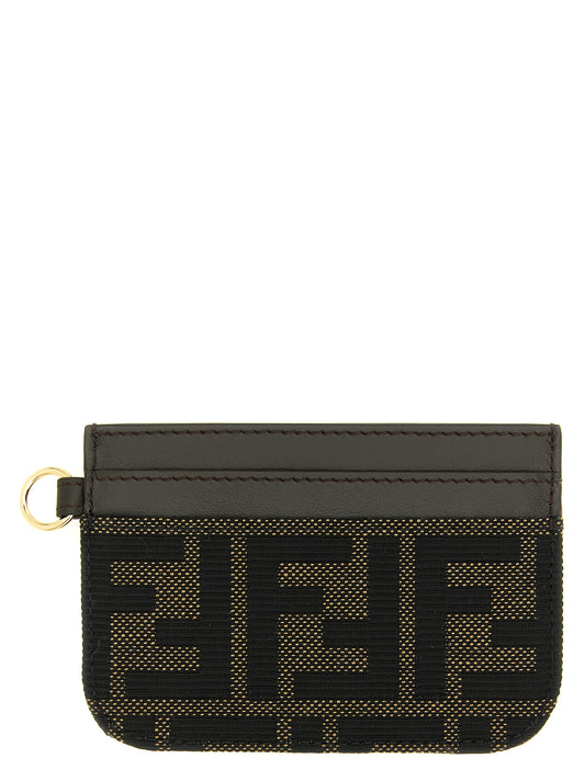 Fendi Portacarte in Poliestere – Marrone