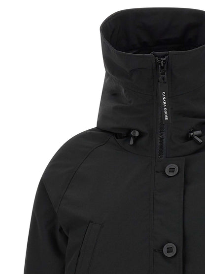 Canada Goose Schwarzer Bomber aus Polyester – Produktansicht 3 | Arca Lucia