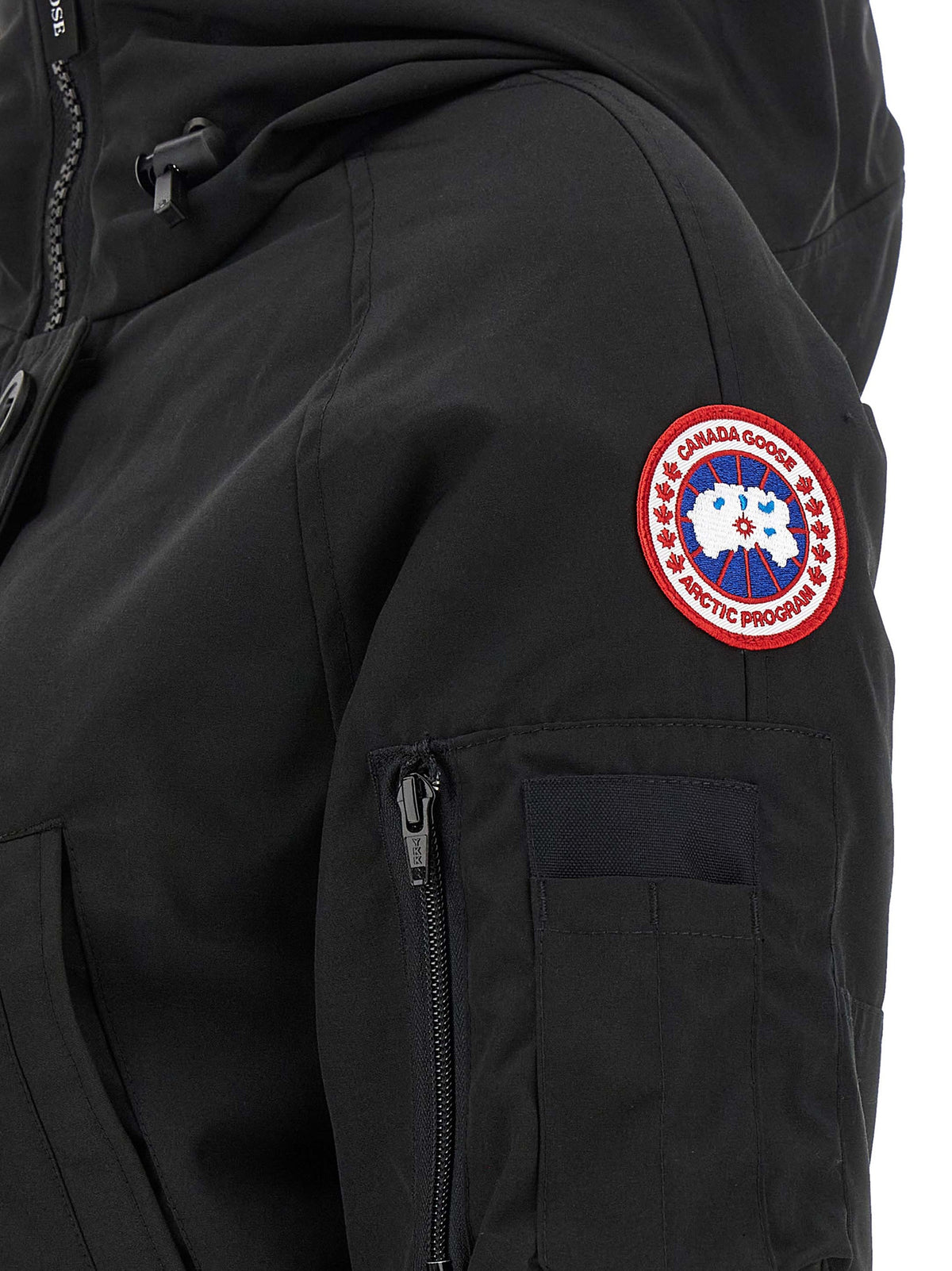 Canada Goose Schwarzer Bomber aus Polyester – Produktansicht 4 | Arca Lucia