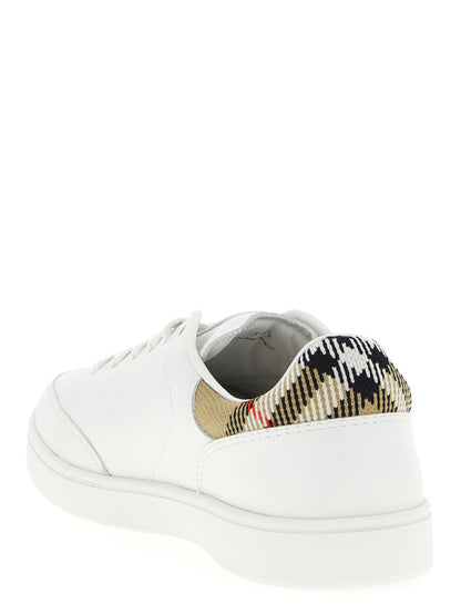 Burberry Sneakers Basse Multicolore in Pelle