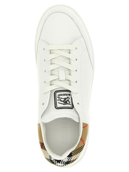 Burberry Sneakers Basse Multicolore in Pelle