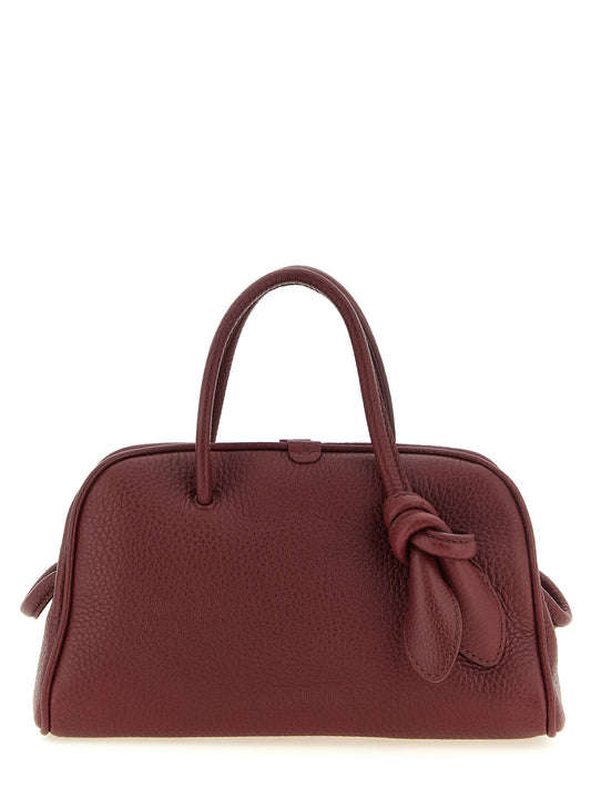 Jacquemus Le Petit Turismo Bordeaux Kalbsleder-Handtasche