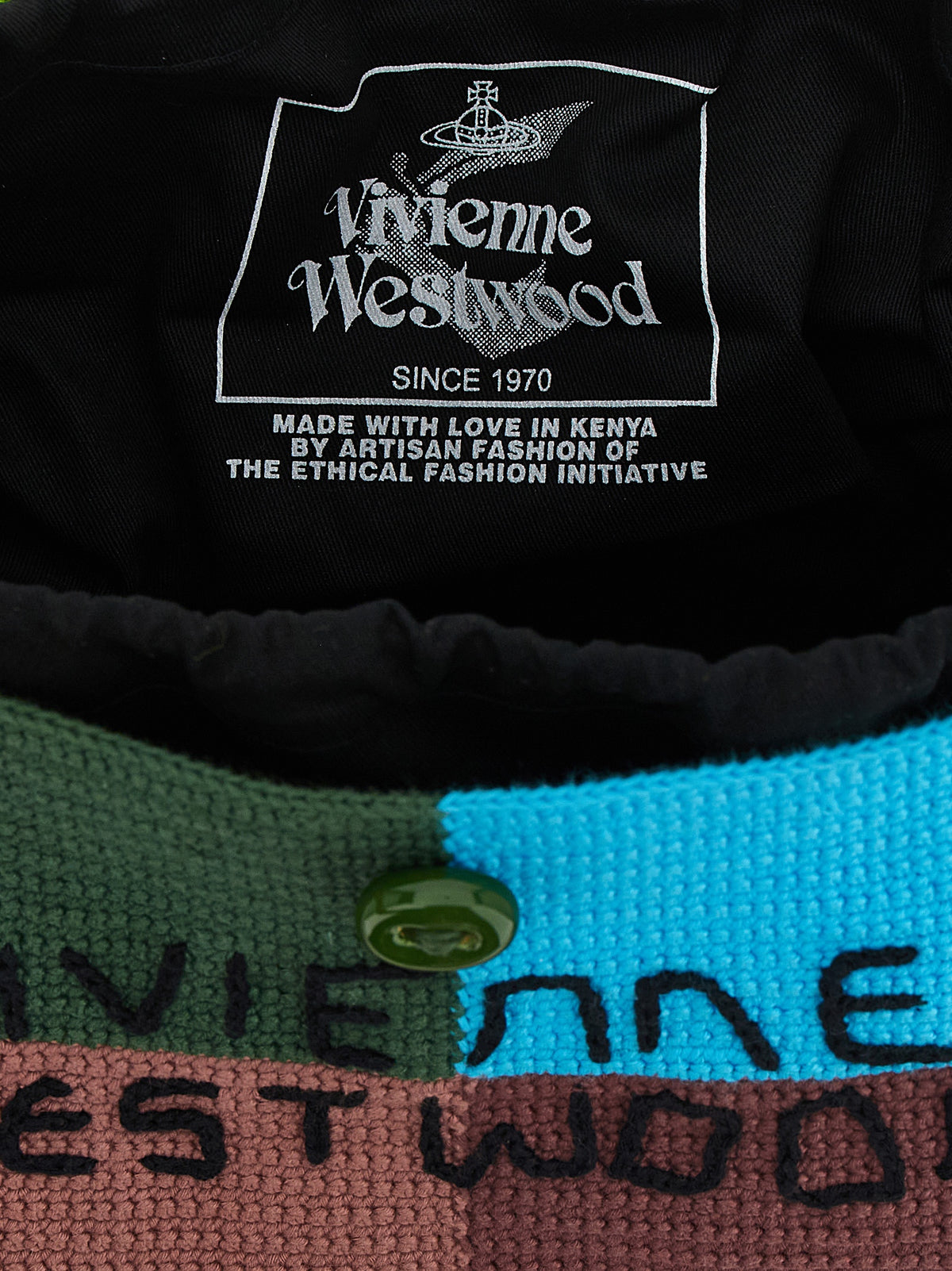 Vivienne Westwood Multicolour Cotton Ellie Shoulder Bag
