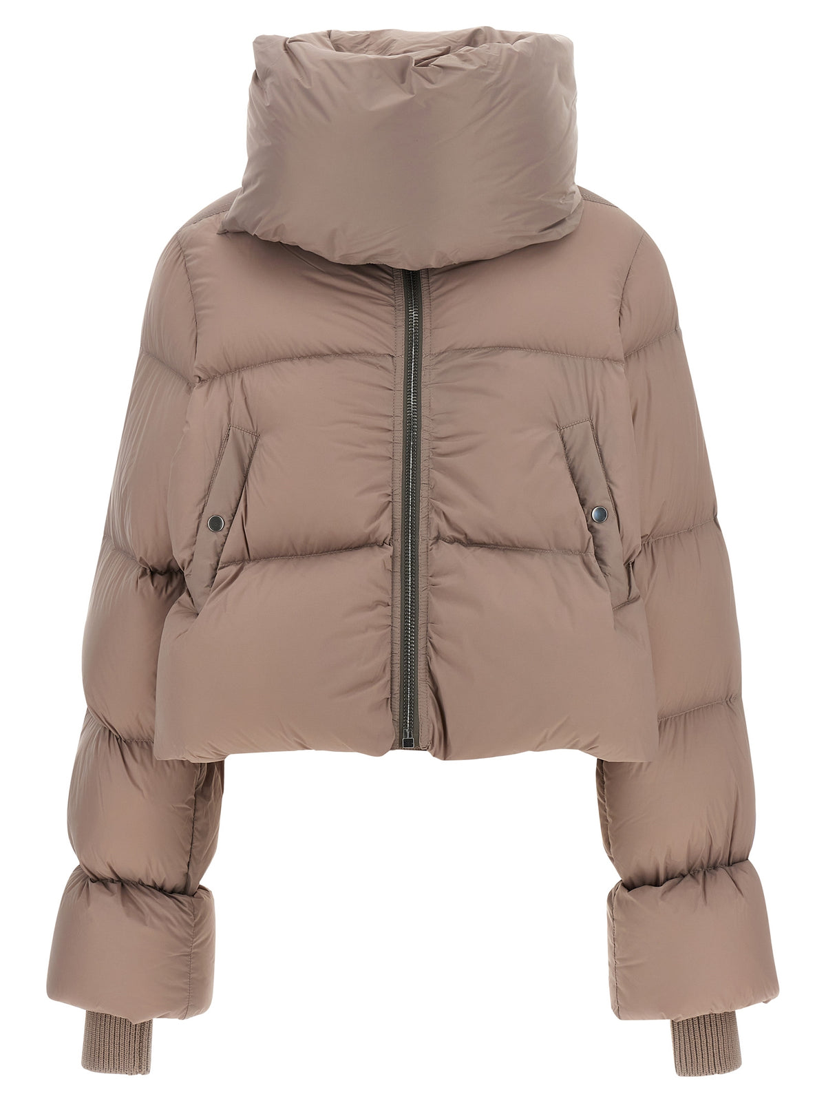 Rick Owens Multicolor Nylon Jacke in voller Länge