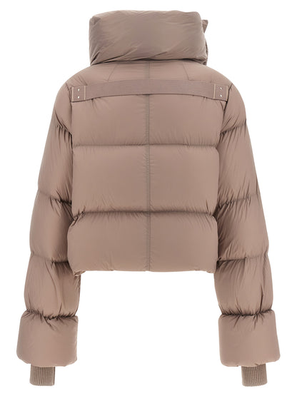 Rick Owens Multicolor Nylon Jacke in voller Länge