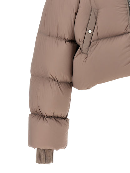 Rick Owens Multicolor Nylon Jacke in voller Länge