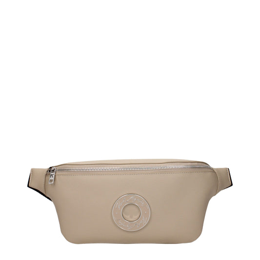 Karl Lagerfeld Beiger Lederrucksack