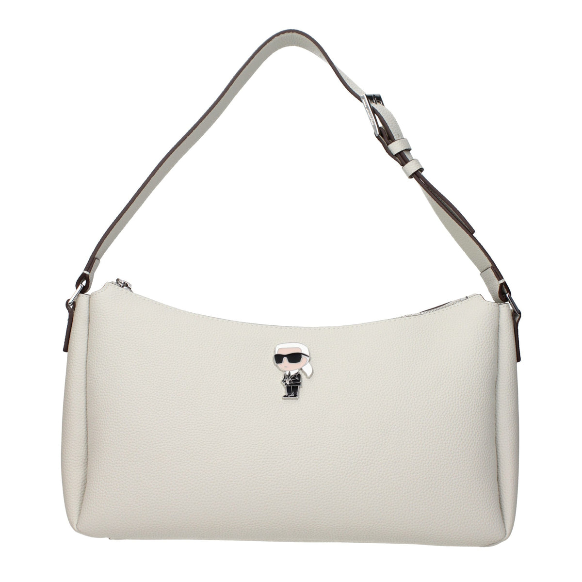 Borsa a tracolla Karl Lagerfeld in pelle grigia