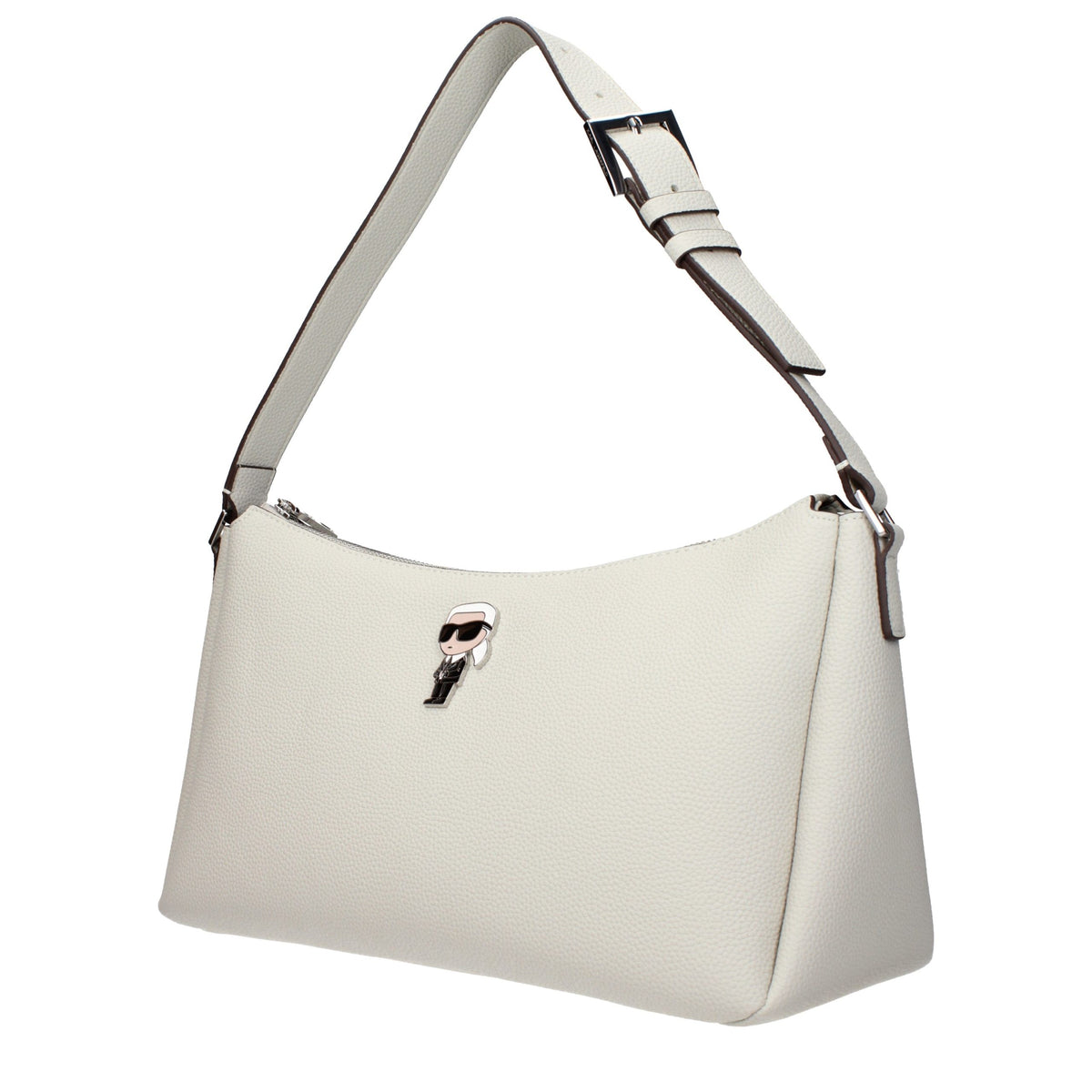 Borsa a tracolla Karl Lagerfeld in pelle grigia