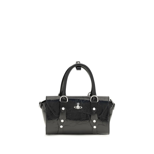 Vivienne Westwood Borsa a spalla nera in pelle di vitello