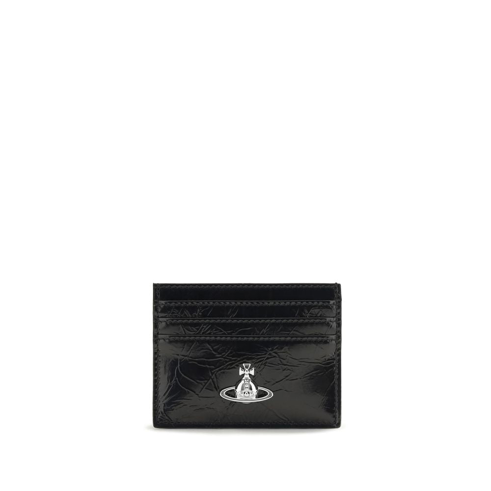 Vivienne Westwood Schwarzes Kalbsleder-Portemonnaie