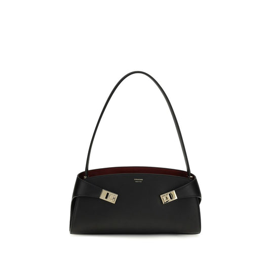 Ferragamo Borsa a spalla – colore Nero – Pelle di vitello