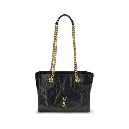 Saint Laurent Kleine Niki nero pelle di vitello-Tote