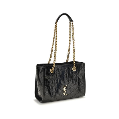 Saint Laurent Kleine Niki nero pelle di vitello-Tote