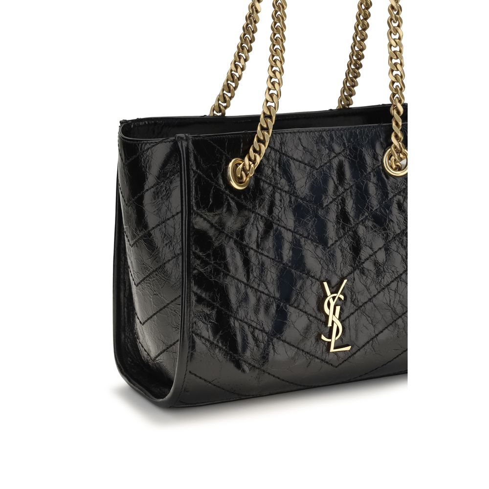 Saint Laurent Kleine Niki nero pelle di vitello-Tote