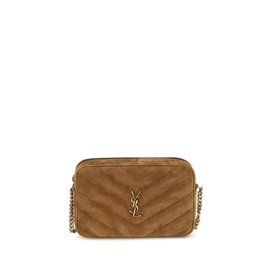 Saint Laurent Brown Calf Leather Shoulder Bag