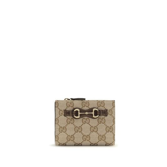 Gucci Portafoglio – colore Marrone – Cotone