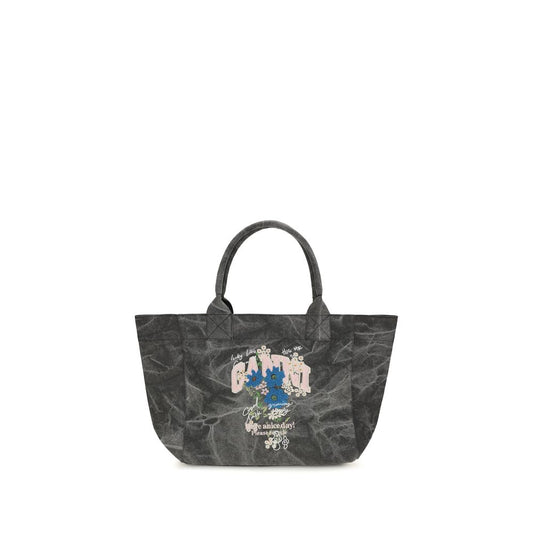 Ganni Borsa a spalla – colore Grigio – Cotone